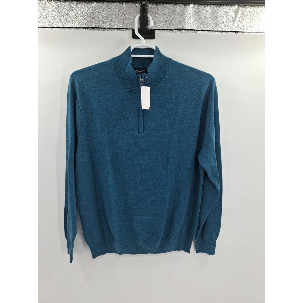 Jos. A. Bank Teal Half-Zip Sweater